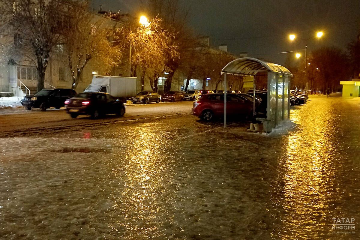 Водителей Татарстана предупредили о гололедице на дорогах в ближайшие дни