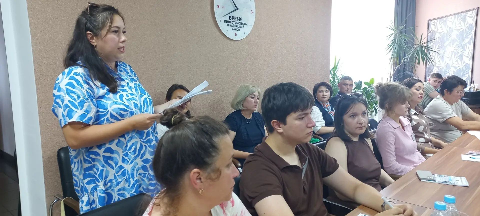 Кайбыч районы башлыгы югары уку йортларын максатчан  юллама белән тәмамлап кайткан яшь белгечләр белән очрашты
