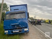 В Нижнекамске произошла страшная авария с участием трёх автомобилей