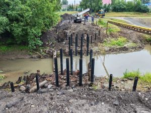 В селе Малые Кайбицы строится новый мост
