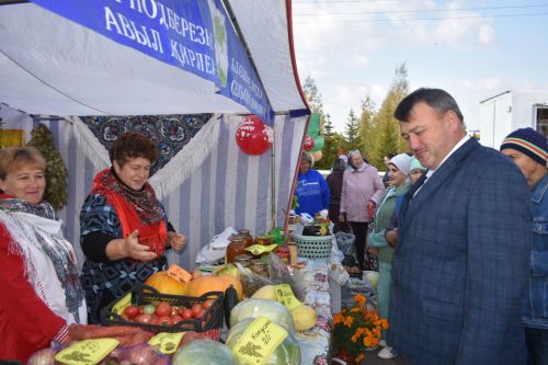 В Больших Кайбицах прошла сельскохозяйственная ярмарка, посвященная Международному дню пожилых людей