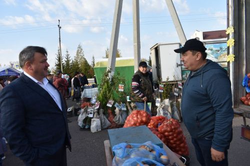 В Больших Кайбицах прошла сельскохозяйственная ярмарка, посвященная Международному дню пожилых людей