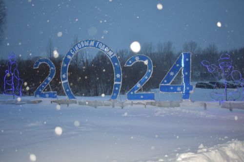 В Кайбицах под волшебный снегопад состоялось открытие главной елки района