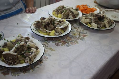 Кошман авылы мәдрәсәсендә корбан ашы узды