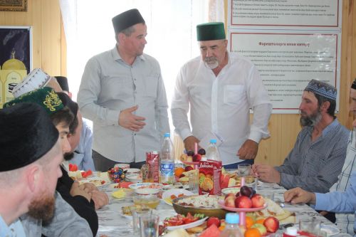 Кошман авылы мәдрәсәсендә корбан ашы узды