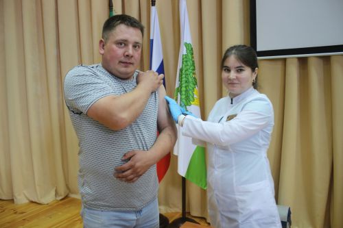 Кайбычта гриппка каршы прививка ясату дәвам итә