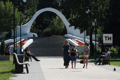 В Казани запустили новый фонтан в сквере Белинского