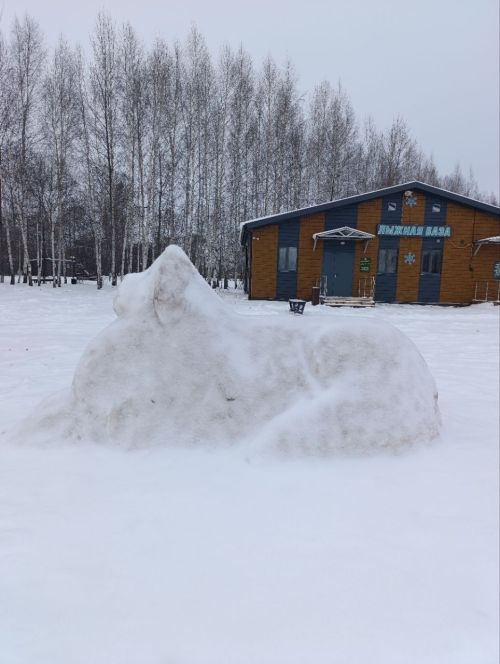 Снежные скульптуры в парке «Дубрава»