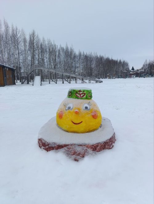Снежные скульптуры в парке «Дубрава»