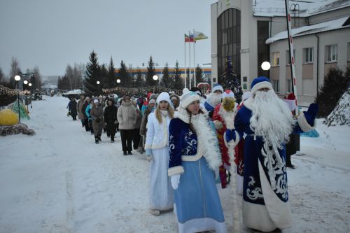 В Кайбицах состоялось открытие главной елки района