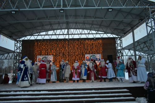 В Кайбицах состоялось открытие главной елки района