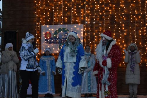 В Кайбицах состоялось открытие главной елки района