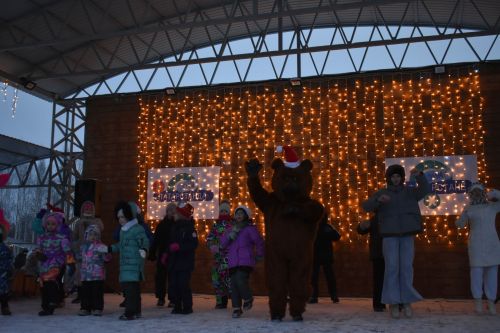 В Кайбицах состоялось открытие главной елки района