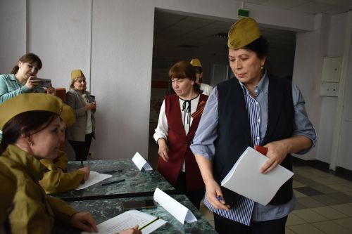 Кайбичане написали Диктант Победы