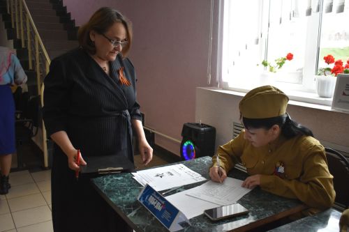 Кайбичане написали Диктант Победы