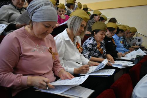 Кайбичане написали Диктант Победы