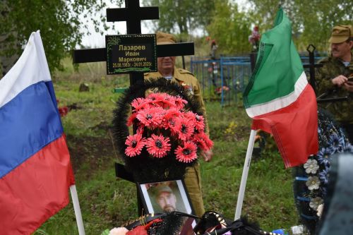 Байморза авылында махсус хәрби операция зонасында һәлак булган авылдашлары белән хушлаштылар