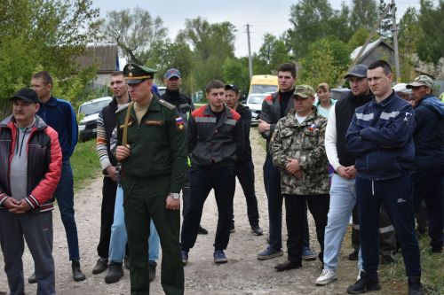 Байморза авылында махсус хәрби операция зонасында һәлак булган авылдашлары белән хушлаштылар