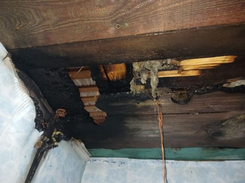 В селе Малые Кайбицы произошёл пожар