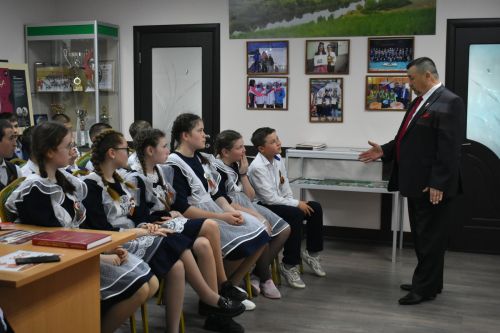 Кайбыч ягы музеенда «Кайбыч районы — Бөек Ватан сугышы елларында» дип исемләнгән батырлык дәресе үтте