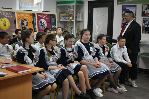 Кайбыч ягы музеенда «Кайбыч районы — Бөек Ватан сугышы елларында» дип исемләнгән батырлык дәресе үтте