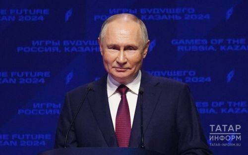 Путин направил поздравление Минниханову по случаю Дня России