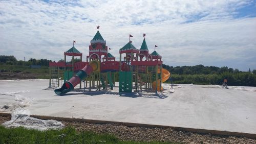 Олы Кайбычтагы ял паркында төзекләндерү эшләре дәвам итә