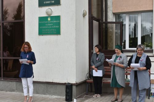 В Кайбицах отметили День государственного флага России
