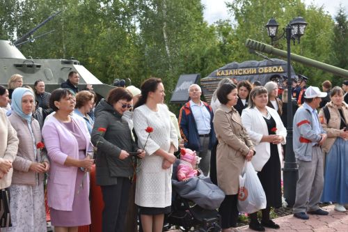 В парке Победы в Кайбицах открылся мемориал «Танк Победы»