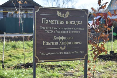 В Кайбицах заложили дубовую аллею в память о заслуженном лесоводе