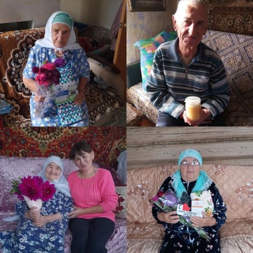 Праздник в каждый дом: сотрудники центра «Омет» навестили пожилых граждан