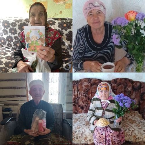Праздник в каждый дом: сотрудники центра «Омет» навестили пожилых граждан