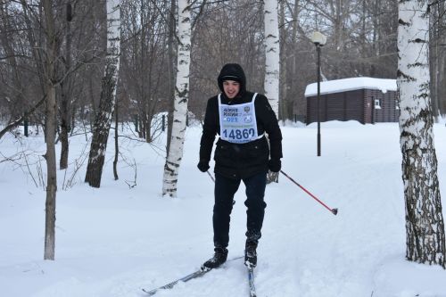 «Лыжня России»: заряд бодрости в зимнем парке Кайбиц
