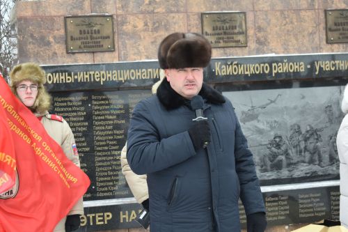В Кайбицах почтили память солдат, участвовавших в боевых действиях в Афганистане