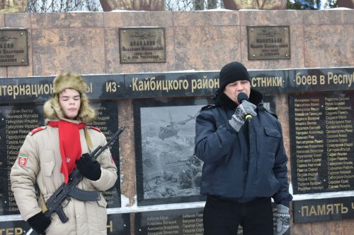 В Кайбицах почтили память солдат, участвовавших в боевых действиях в Афганистане