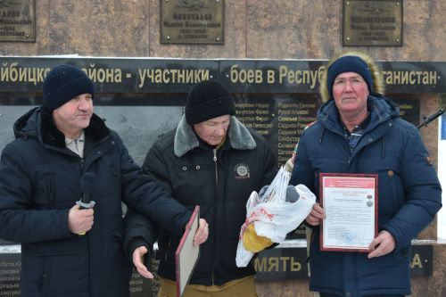В Кайбицах почтили память солдат, участвовавших в боевых действиях в Афганистане
