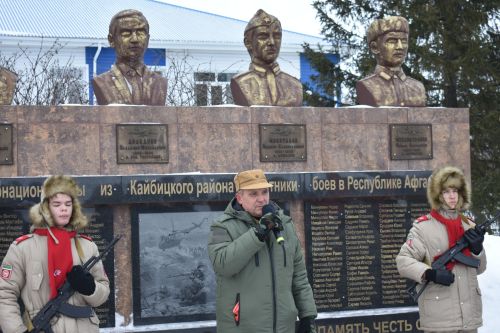 В Кайбицах почтили память солдат, участвовавших в боевых действиях в Афганистане