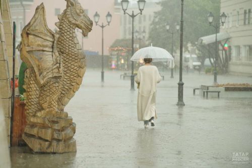 До +28 градусов и сильные дожди ожидаются сегодня в Татарстане