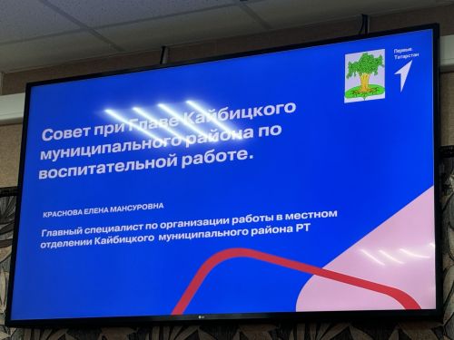 В Кайбицах состоялось заседание совета при главе района по воспитательной работе и развитию местного отделения движения Первых