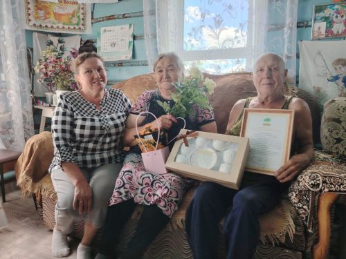 55 лет вместе: золотая пара из Кушкульского поселения отметила юбилей