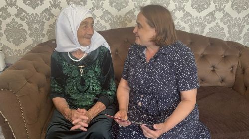Олы Кайбыч авылында яшәүче сугыш чоры баласы котлаулар кабул итте