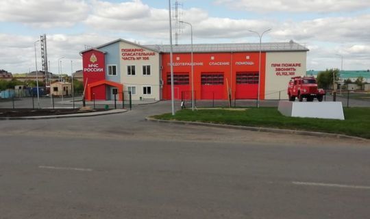В Апастове завершено строительство нового пожарного депо