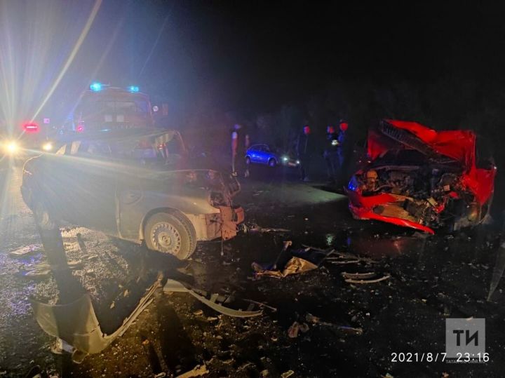 В Татарстане в ДТП погиб водитель и пострадали трое детей