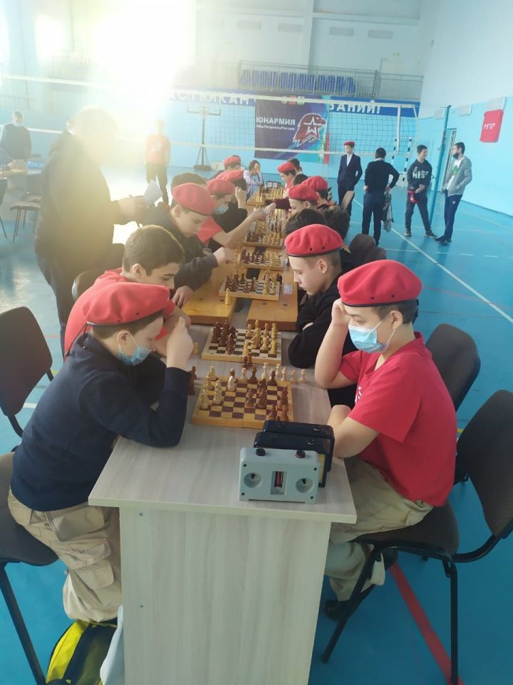 В Кайбицах прошел районный этап шахматного турнира среди юнармейцев