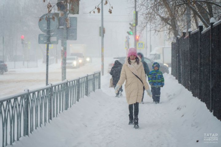 Мокрый снег, туман и гололёд ожидают Татарстан