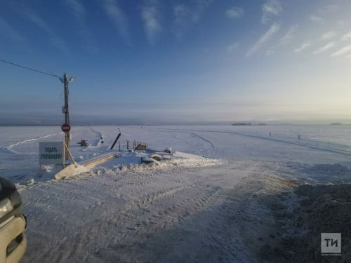 В Татарстане из-за потепления временно закроют две ледовые переправы