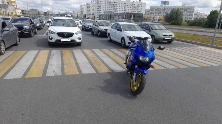 В Нижнекамске автоинспекторы задержали пьяного мотоциклиста без шлема