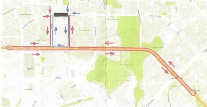 Опубликована схема перекрытия улицы Фучика в Казани