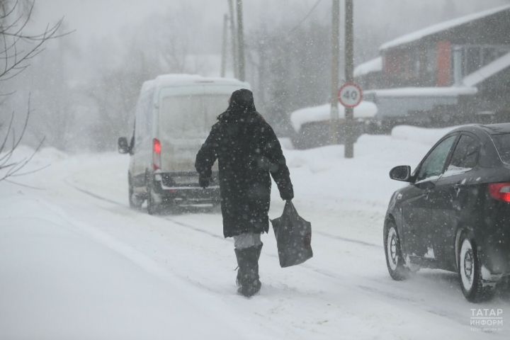 В Татарстане продолжатся снегопады и похолодает до −16 градусов