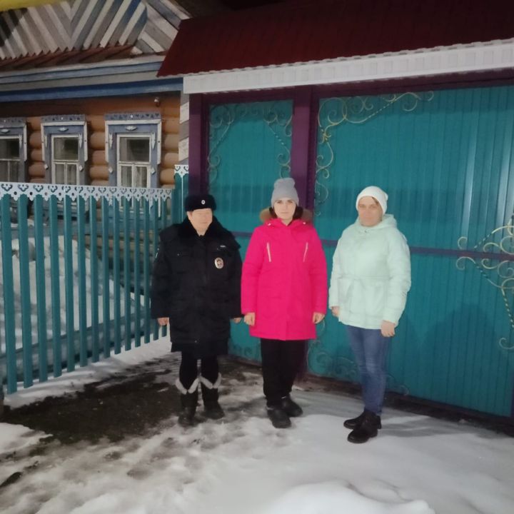 Сотрудники органов профилактики Кайбицкого района провели вечерний рейд